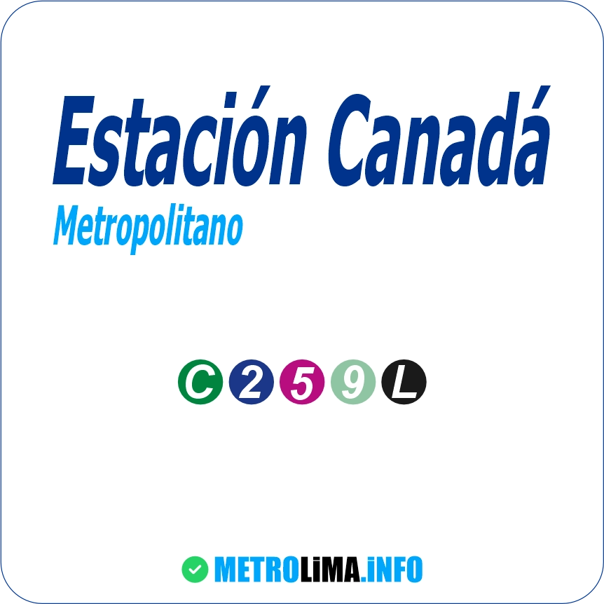 Estación Paradero Canadá del Metropolitano de Lima - Transporte público