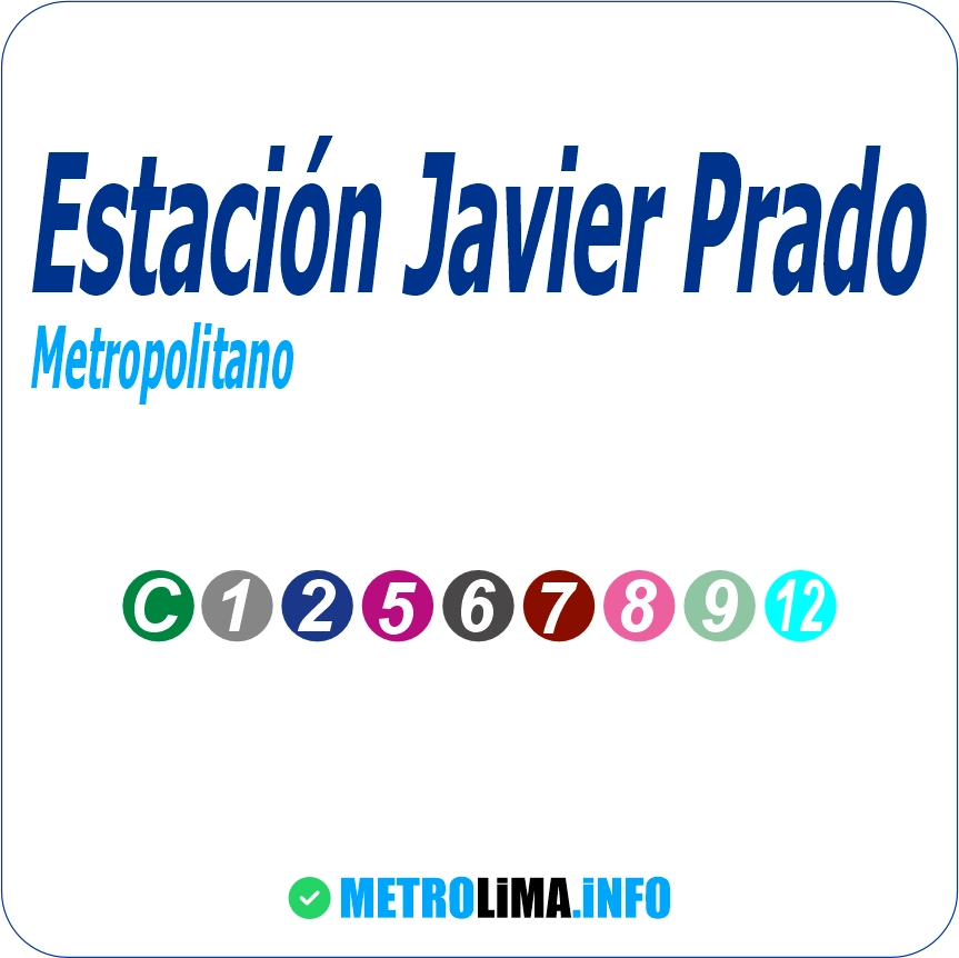 Estación Paradero Javier Prado del Metropolitano de Lima - Transporte público