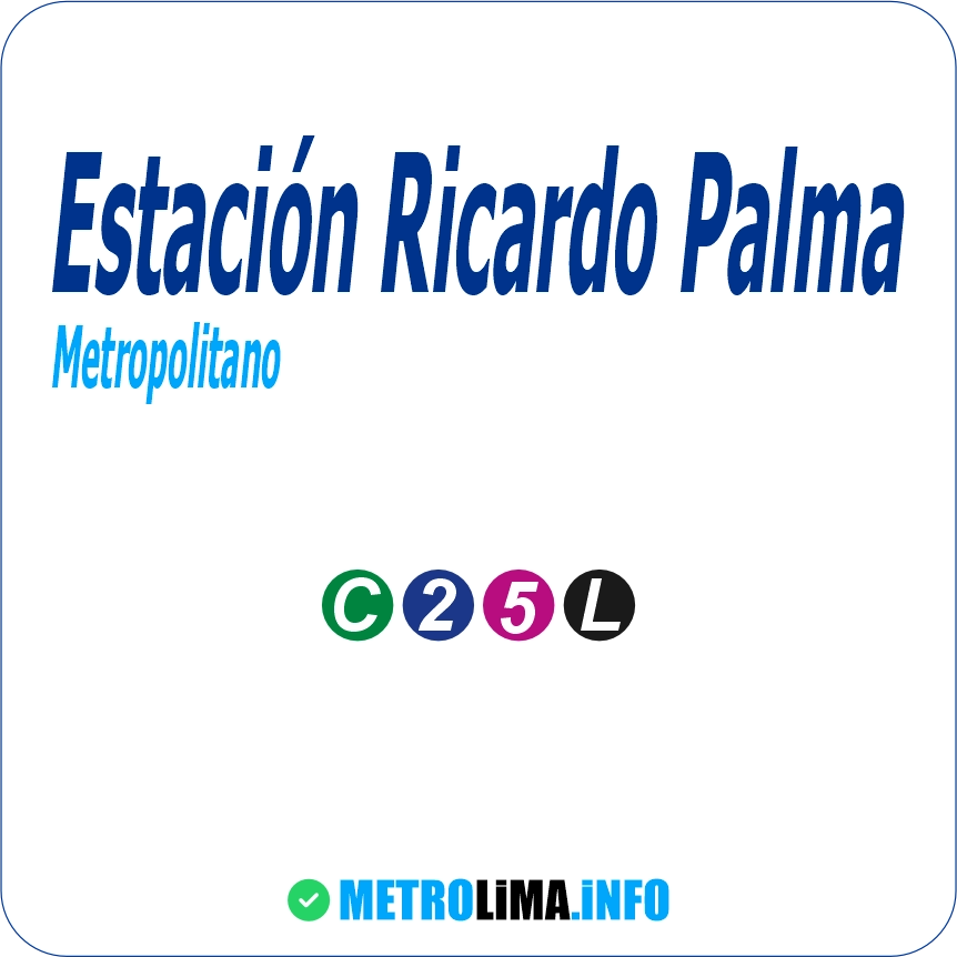 Estación Paradero Ricardo Palma del Metropolitano de Lima - Transporte público
