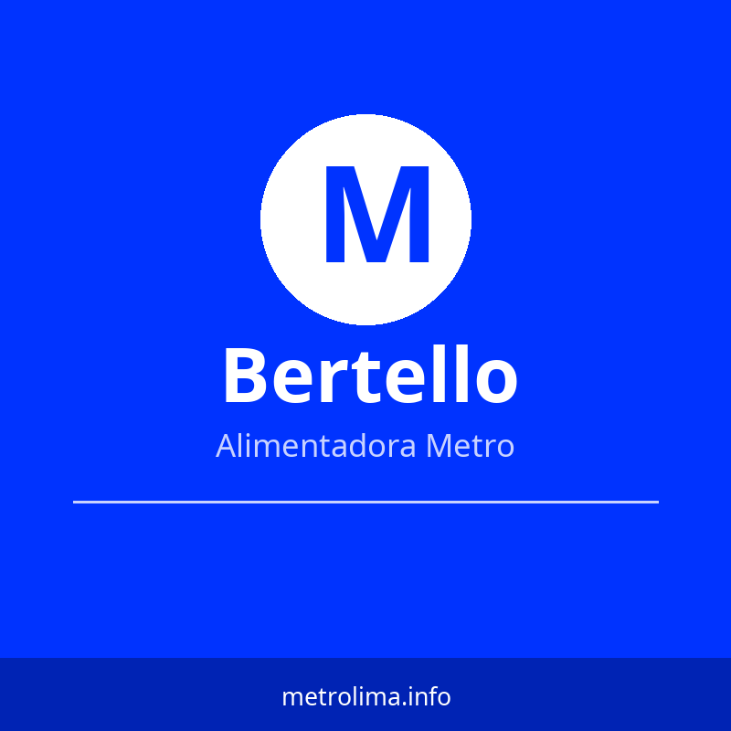 Ruta Alimentadora Bertello – paradas y horario Metropolitano Lima 2026