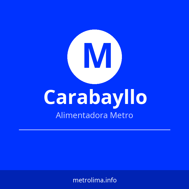 Ruta Alimentadora Carabayllo – paradas y horario Metropolitano Lima 2026