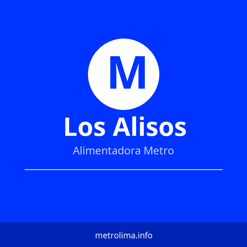 Ruta Alimentadora Los Alisos – paradas y horario Metropolitano Lima 2026