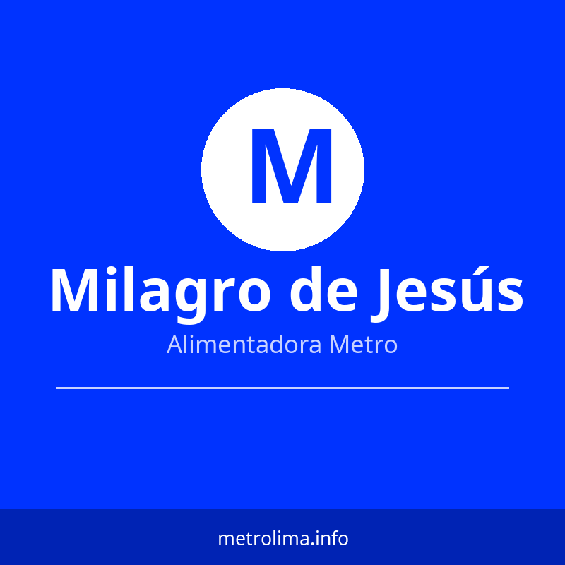 Ver paradas del Alimentador Milagro de Jesús del Metropolitano Ruta Alimentadora Milagro de Jesús – paradas y horario Metropolitano 2026