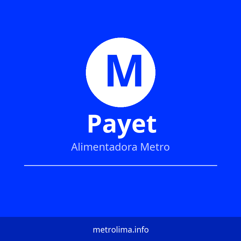 Ver paradas del Alimentador Payet del Metropolitano Ruta Alimentadora Payet – paradas y horario Metropolitano Lima 2026