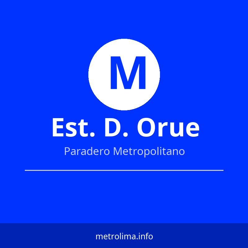 Ver rutas y horarios de la Estación Domingo Orue del Metropolitano Estación Domingo Orue – paradero del Metropolitano de Lima 2026