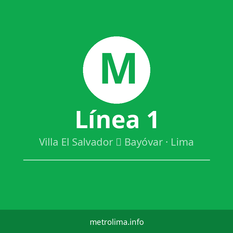 Línea 1 — Metro de Lima · MetroLima.info