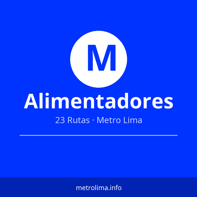 23 rutas alimentadoras del Metropolitano – conexión distrital desde Comas, SJL y Barranco