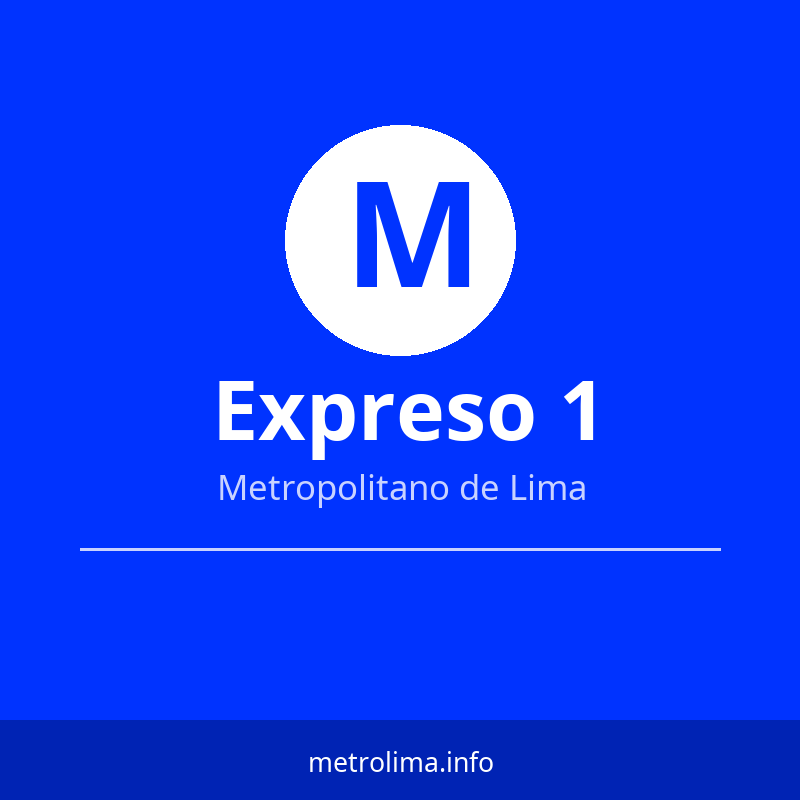Ver el recorrido del Expreso 1 del Metropolitano de Lima Expreso 1 – ruta y paraderos del Metropolitano de Lima 2026
