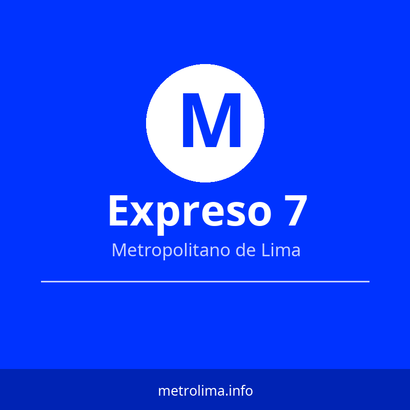 Ver el recorrido del Expreso 7 del Metropolitano de Lima Expreso 7 – ruta y paraderos del Metropolitano de Lima 2026